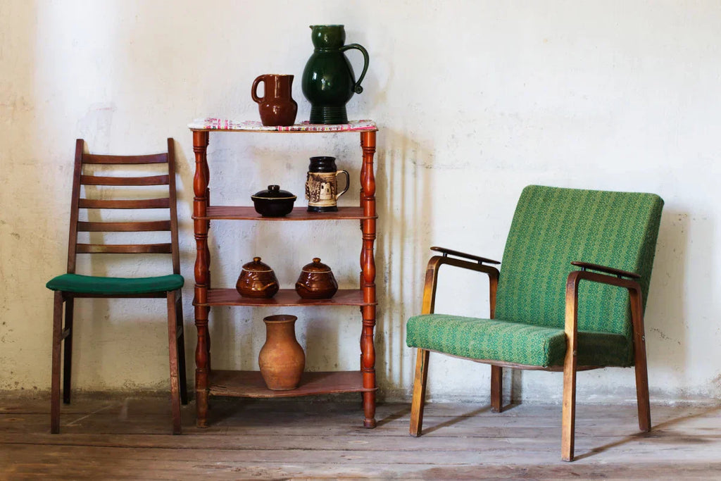Photo of vintage living room furniture.